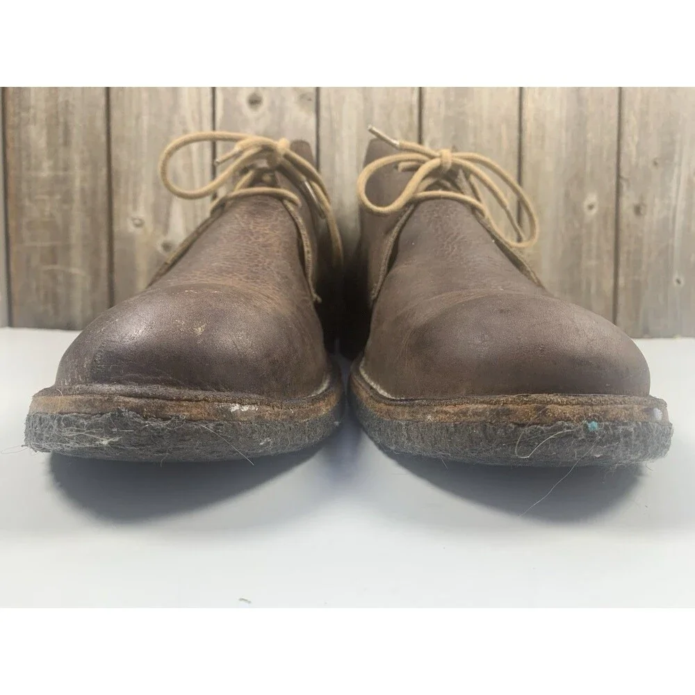 Frye Hudson Chukka 87091 Mens Brown Leather Lace Up Chukkas Boots Size 12